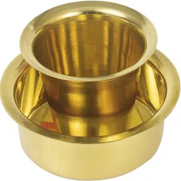 agromech Brass South Indian Brass Coffee Cup and Dabra Dinner Set-picture-15