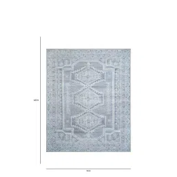 Blue Abstract Wool 8 ft x 10 ft Hand Knotted Carpet By Jaipur Rugs image 2