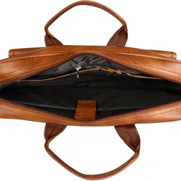 hvh world Matte Tan Color Faux Leather 9.44L Messenger Bag For Men HV-BG111 Messenger Bag image 5