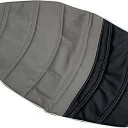 ahl Seat Cover For Ola Electric S1 and S1 Pro Silver & Black Single Bike Seat Cover For Ola S1 Pro, S1 image 3