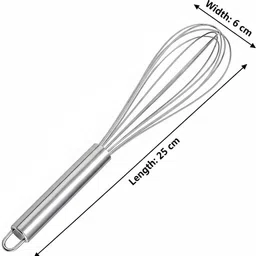 spalzo Hand Blender Wire Whisk - Stainless Steel Egg Beater, Multi Use Kitchen Stainless Steel Balloon Whisk image 2