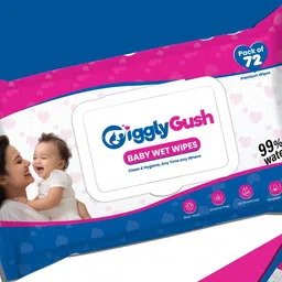 gigglygush Giggly Gush wet wipes premium quality 1 combo chemical free (99%water) image 3