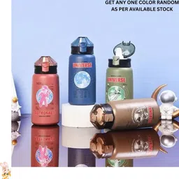 arizuul StarVoyage Astronaut Bottle – Stainless Steel Water Bottle for Kids 550 ml Water Bottle-picture-25