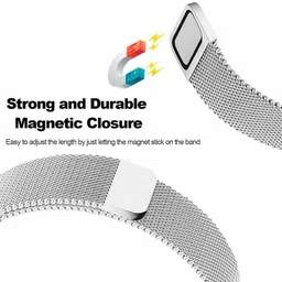 KHR Stainless Steel Straps Band for Fire Boltt Invincible Plus Smart Watch Strap image 2