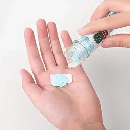eiliaz Travel Soft Paper Soap Flower Design Tube Shape Bottle Pack of 4 image 4