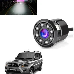 slshilpa LED Night Vision HD Back Camera Compatible With Mahindra Scorpio Old Reverse Assist Camera System-picture-13