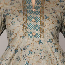 style n selfie Women Printed Viscose Rayon Anarkali Kurta image 4