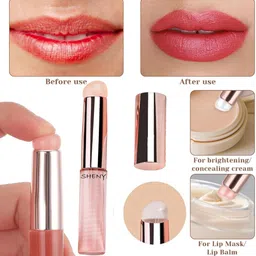 sheny Soft Silicone Lip Brush Concealer Applicator for Lipstick, LipGloss, Lip Balm,-picture-15