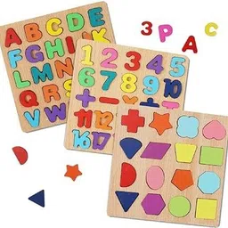 omsairamenterprises Wooden Learning Educational Game Board for Kids, Puzzle Toys for 2 Years image 2