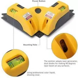 justakeit Laser Liner Line Square Level-01 Laser Liner Line Projection Square Level Right Angle Line Level Non-magnetic Engineer's Precision Level image 4
