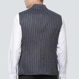 louis philippe Striped Men Waistcoat image 3