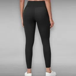 imperative Solid Women Black Tights image 2