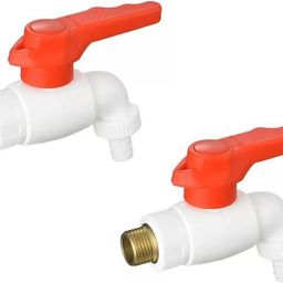 prestige PVC Nozzle Bib Cock Pack Of 2 Heavy Plastic Garden Tap/Outdoor Tap Bib Tap Faucet Nozzle Cock Faucet-picture-42