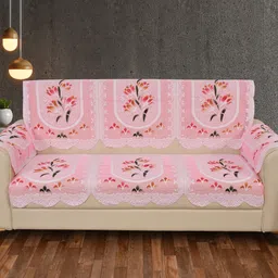 wisehome Polycotton Floral 4 Seater Sofa Cover-picture-25