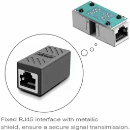 WETEK WE_RJ45f2f_Blk_P1_sen01 Wired Ethernet Lan Adapter compatible with Windows, Linux, Mac, Ubuntu image 2