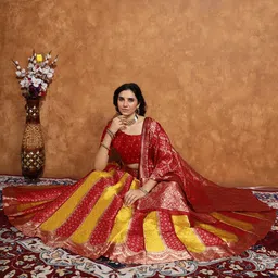 kv fashion Self Design Semi Stitched Lehenga Choli image 5