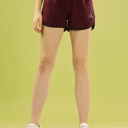 dollar missy Solid Women Reversible Brown Sports Shorts-picture-37