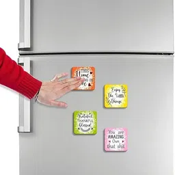 cw crafts world Fridge Magnets Refrigerator Stylish | Fridge Stickers Refrigerator | Fridge Magnet Pack of 4 image 4