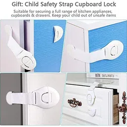 volo Baby Infant Child Proofing Safety Locks Latches Door, Cupboard Cabinet, Fridge Drawer Lock image 3