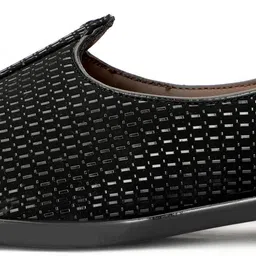 inflation Men's Majestic Faux Leather Ethnic Nagra Jutti and Traditional Classic Mojaris Party Wear For Men image 4