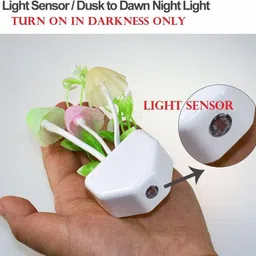 K D ENTERPRISE LED Night Lamp Color Changing LED Night Light auto On/Off Decoration Flowers Motion Sensor Light image 5