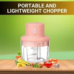 frony Chopper (Electric Rechargeable Chopper) for Kitchen Vegetable Garlic Onion B398 Electric Vegetable & Fruit Chopper-picture-46