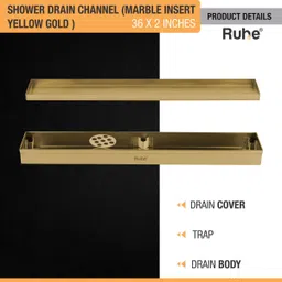 ruhe Floor Stainless Steel Push Down Strainer image 3