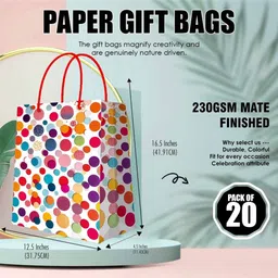 gift n greet GNG_208 B_Matte Finishing Paper Bag Solid Party Bag image 2