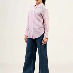 urban sundari Women Regular Fit Solid Spread Collar Casual Shirt image 3