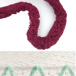 pransunita Super Thick Fluffy Jumbo Polyester Baby Blanket Chenille Yarn for Knitting, Crochet & Home Decor Projects, Afghans, throw pillows, cushions & blankets. -100 GMS – 6mm thickness – Colour – BISCUTI image 3