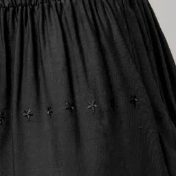 fambee Women Relaxed Black Viscose Rayon Trousers image 4