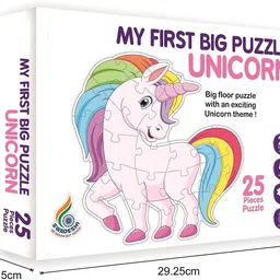 arniyavala My First Big Puzzle Series for Kids.A Perfect Jumbo Jigsaw Floor Puzzle for Little Hands (UNICORN) image 4