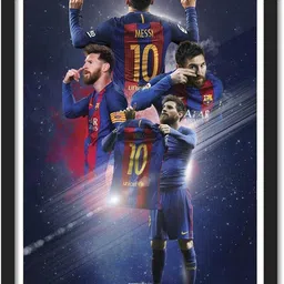 Lionel Messi framed for Room & Office(10x13 inch,Framed) Paper Print-image-7
