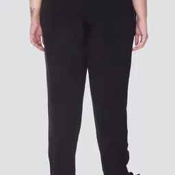 cupid Women Solid Black Track Pants image 2