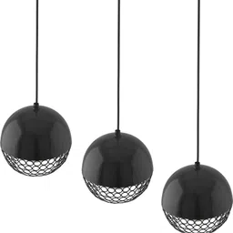 homesake 3-Lights Linear Cluster Chandelier Hanging Globe Hanging Pendant Light, Kitchen Area and Dining Room Light Pendant Lamp Ceiling Lamp image 3