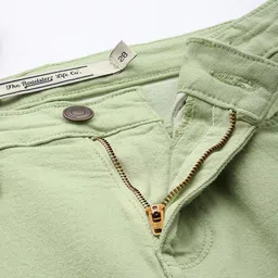 roadster Women Flared High Rise Green Jeans image 4