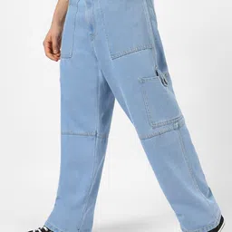 hoc Men Regular Mid Rise Light Blue Jeans image 3