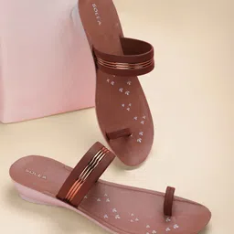 paragon Women PUK7011L Women's Slip On Flat Fig Sandals|Durable Dailywear Sandals Flats Sandal-picture-15