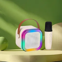 sickle Bluetooth Speaker with mic Karaoke, FM Radio, AUX, USB, SD, RGB Light EffectN272 5 W Bluetooth Speaker-image-71