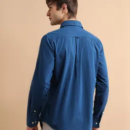 u.s. polo assn. Men Regular Fit Solid Cut Away Collar Casual Shirt image 5
