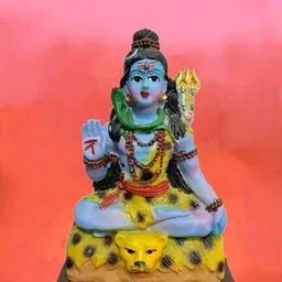 wordgizzlestore Synthetic Hand-Carved Lord Shiva Statue – Elegant Home & Temple Decor Decorative Showpiece - 8 cm-picture-31