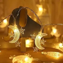 glowserie 14 LEDs 3 m Yellow Steady Moon Rice Lights image 2