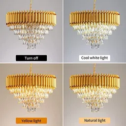 adwait ADWT-500MM_01GOLD Chandelier Ceiling Lamp image 4