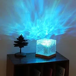 citycart 16 in 1 Dynamic Ocean Wave Projector Night Light with Remote, Water Effect Lamp Table Lamp image 4