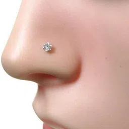 house of common Diamond Silver Nose Stud image 2