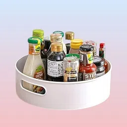 vnyzex Plastic circular Swiveling Storage Plate – Apartment & Cookhouse Storage Basket-picture-21