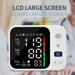 Aika (Combo Offer) AK-666 Rechargeable Fully Automatic Blood Pressure Monitor for Home Use with Voice Broadcast and Large Display & AK-45 Digital Thermometer Bp Monitor image 3