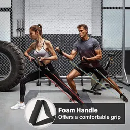 mahadev toning tube resistance belt, resistance band for pull ups, triceps, legs, Resistance Tube image 4