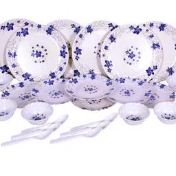 carnival Pack of 24 Melamin Smart Round(505)Beautyful Dinner Set/Lunch&Dining Set 24 Pcs of Melamine Dinner Set-picture-23
