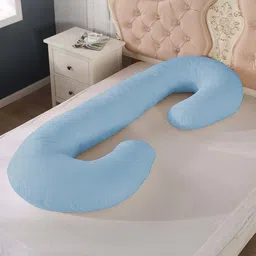 linenovation Microfibre Pregnancy Pillow Pack of 1 Solid "Enjoy full-body comfort and support for a more peaceful pregnancy journey." image 2